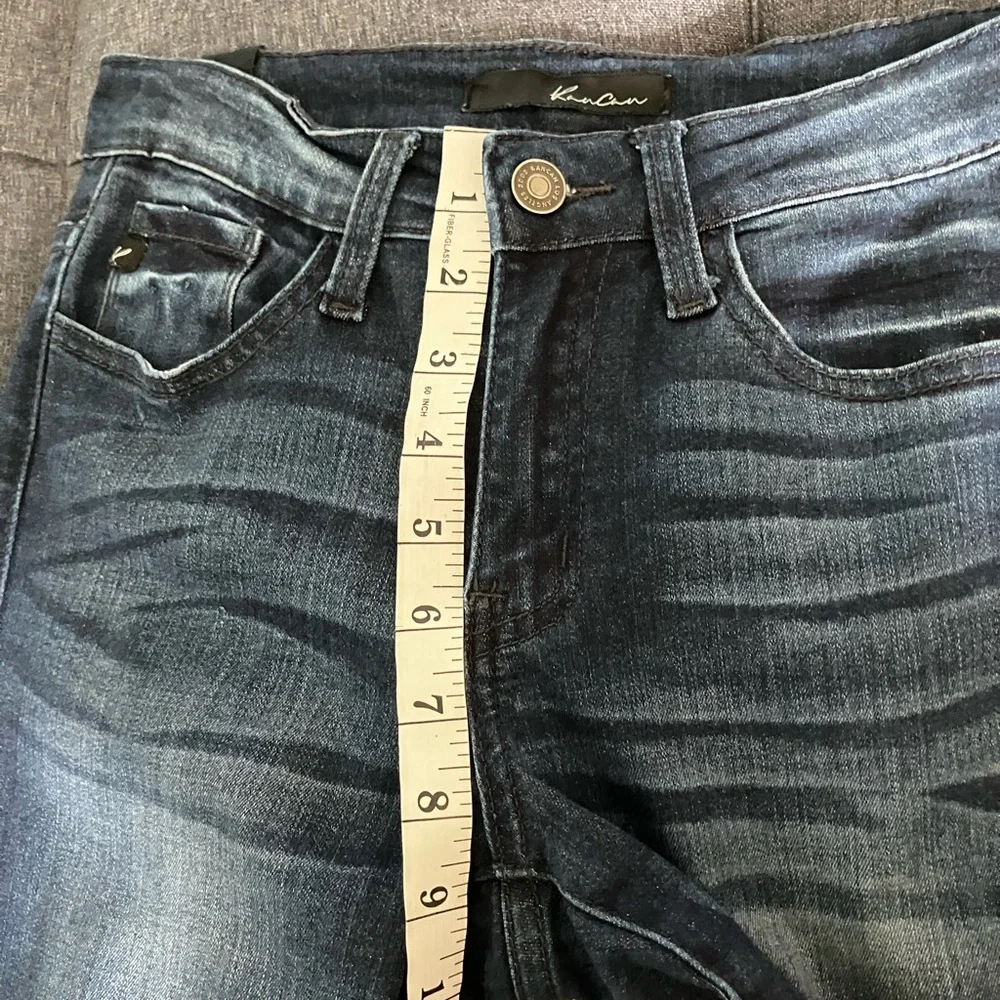 KANCAN Estilo Mid Rise Dark Wash Skinny Jeans Size 25 - Picture 7 of 10